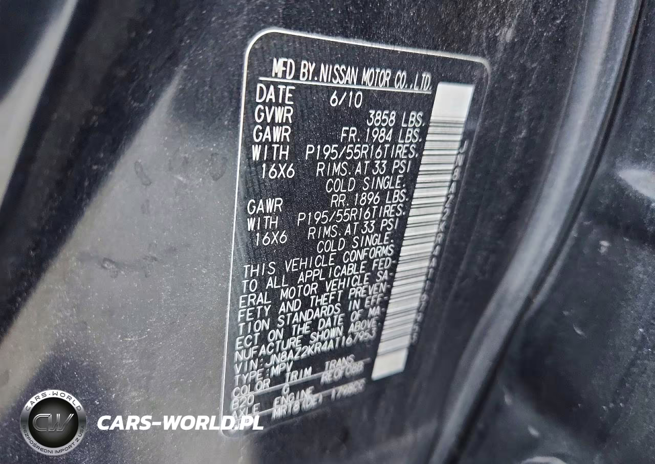2010 Nissan Cube 1.8 VIN:JN8AZ2KR4AT167953 - 13