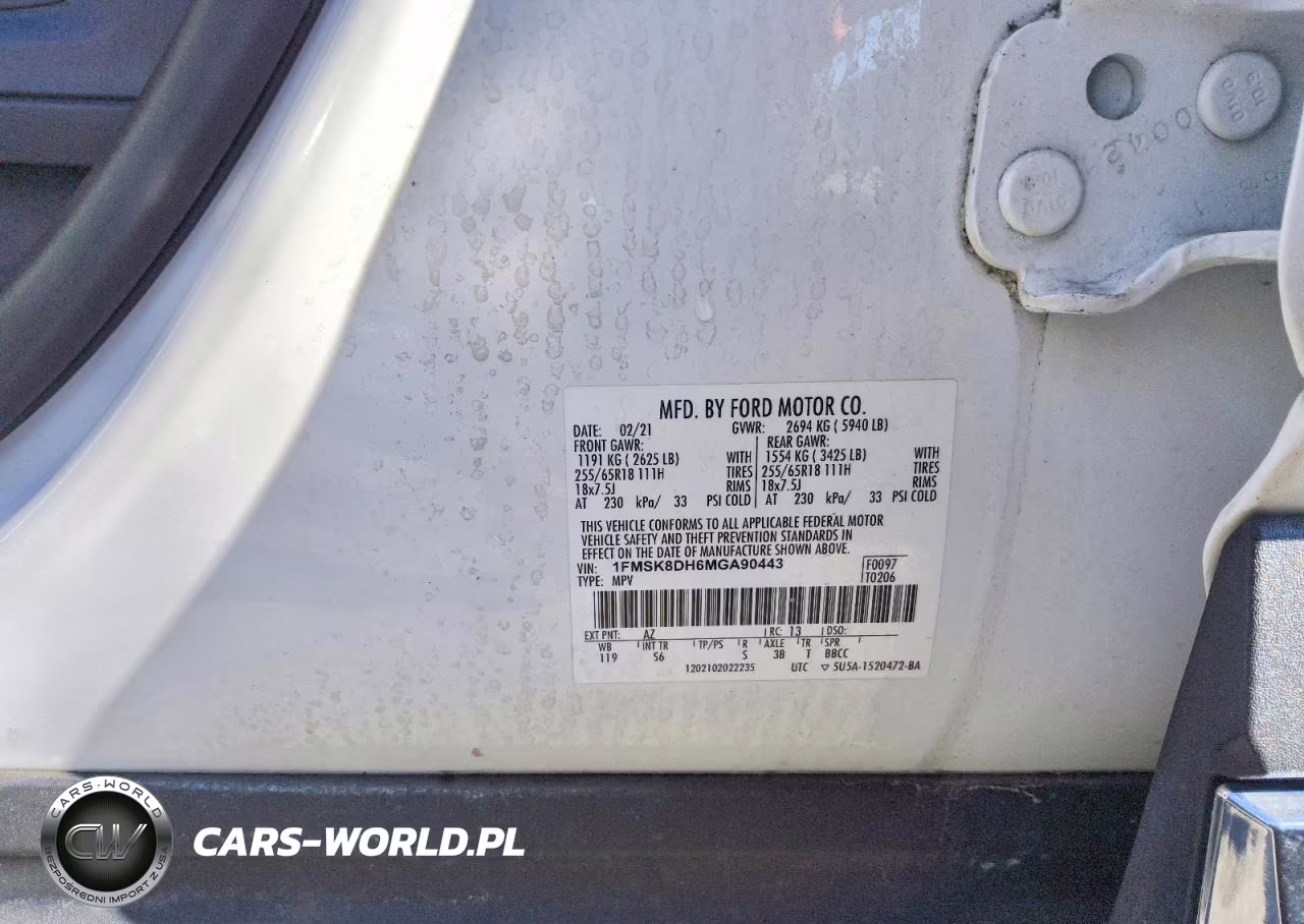2021 Ford Explorer Xlt VIN:1FMSK8DH6MGA90443 - 14