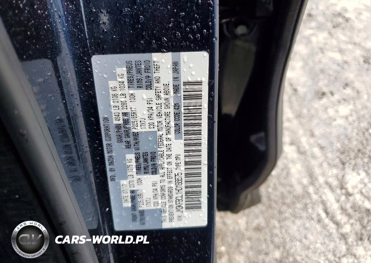 2017 Mazda Cx-5 Touring VIN:JM3KFBCL1H0186675 - 14