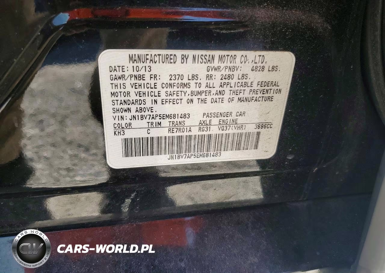 2014 Infiniti Q50 Premium VIN:JN1BV7AP5EM681483 - 12