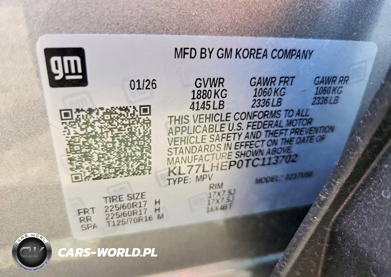 2026 Chevrolet Trax 1Lt VIN:KL77LHEP0TC113702 - 12