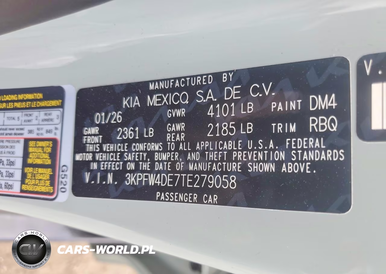 2026 Kia K4 Gt Line VIN:3KPFW4DE7TE279058 - 12