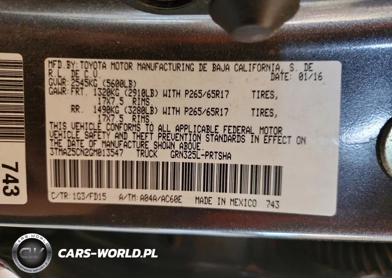 2016 Toyota Tacoma Trd Sport VIN:3TMAZ5CN2GM013547 - 12