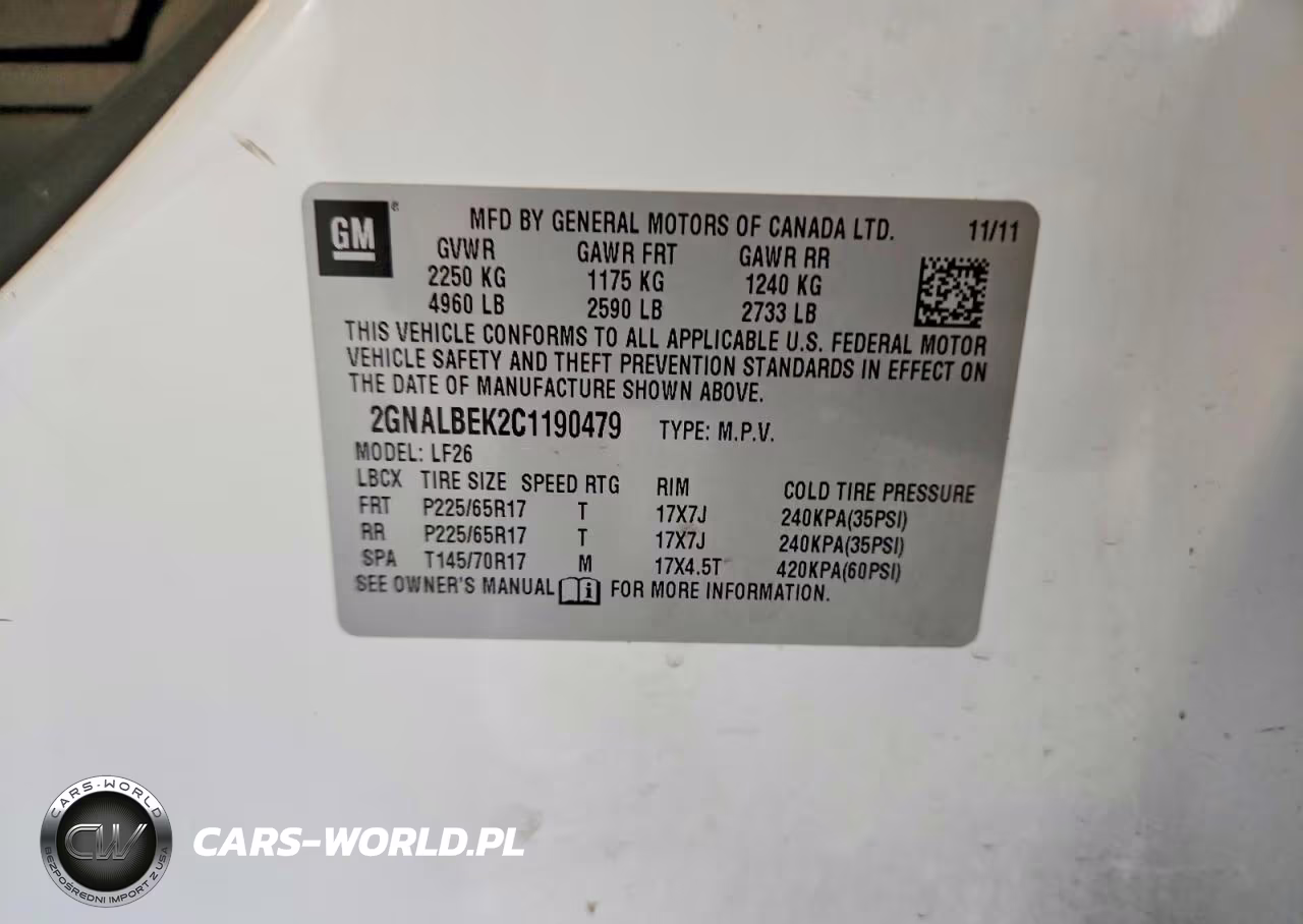 2012 Chevrolet Equinox Ls VIN:2GNALBEK2C1190479 - 13