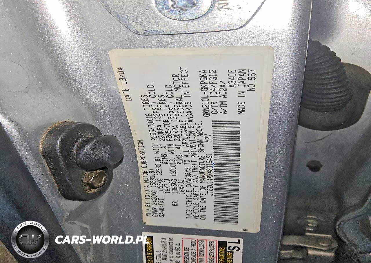 2004 Toyota 4Runner Sr5 VIN:JTEZU14RX48019491 - 13