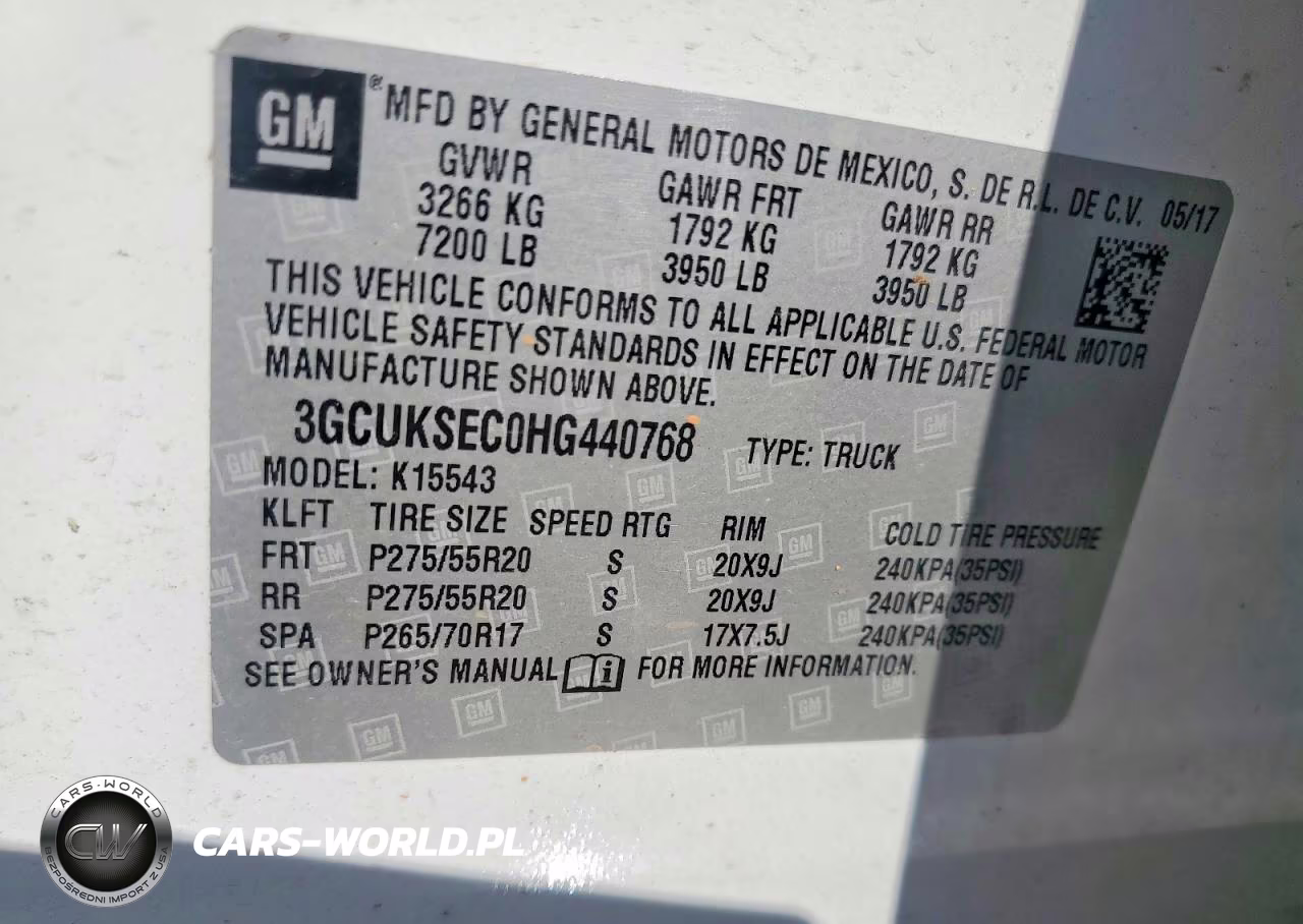 2017 Chevrolet Silverado K1500 Ltz VIN:3GCUKSEC0HG440768 - 12