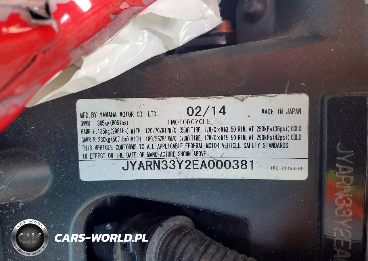 2014 Yamaha Fz09 C VIN:JYARN33Y2EA000381 - 8