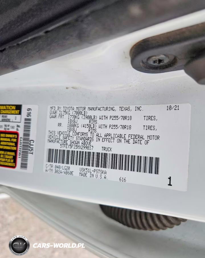 2021 Toyota Tundra Crewmax Sr5 VIN:5TFEY5F15MX299817 - 12