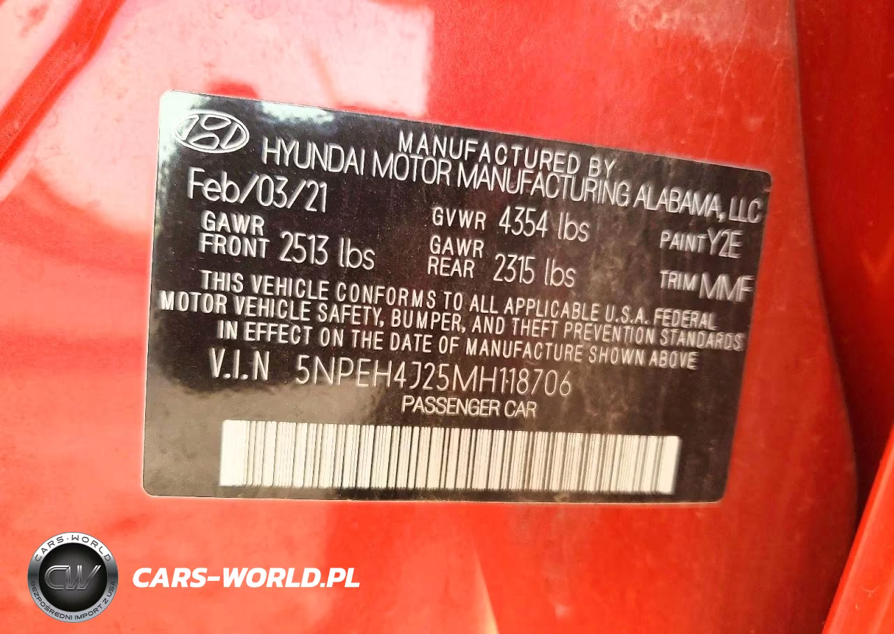 2021 Hyundai Sonata Limited VIN:5NPEH4J25MH118706 - 12
