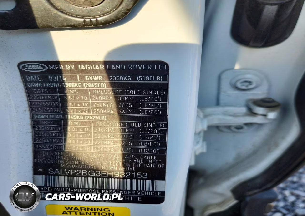 2014 Land Rover Range Rover Evoque Pure Plus VIN:SALVP2BG3EH932153 - 12