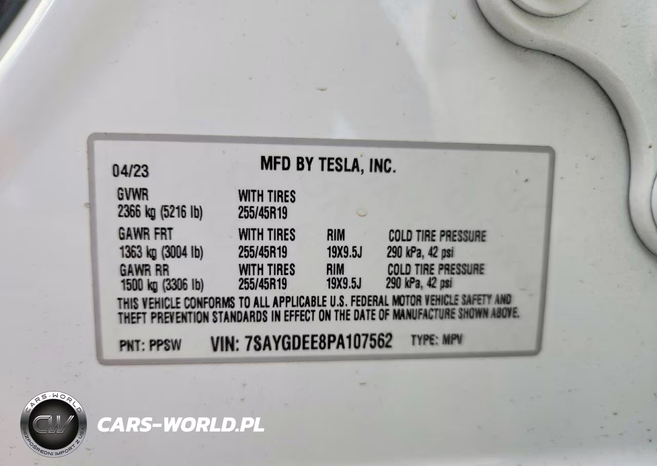 2023 Tesla Model Y VIN:7SAYGDEE8PA107562 - 12