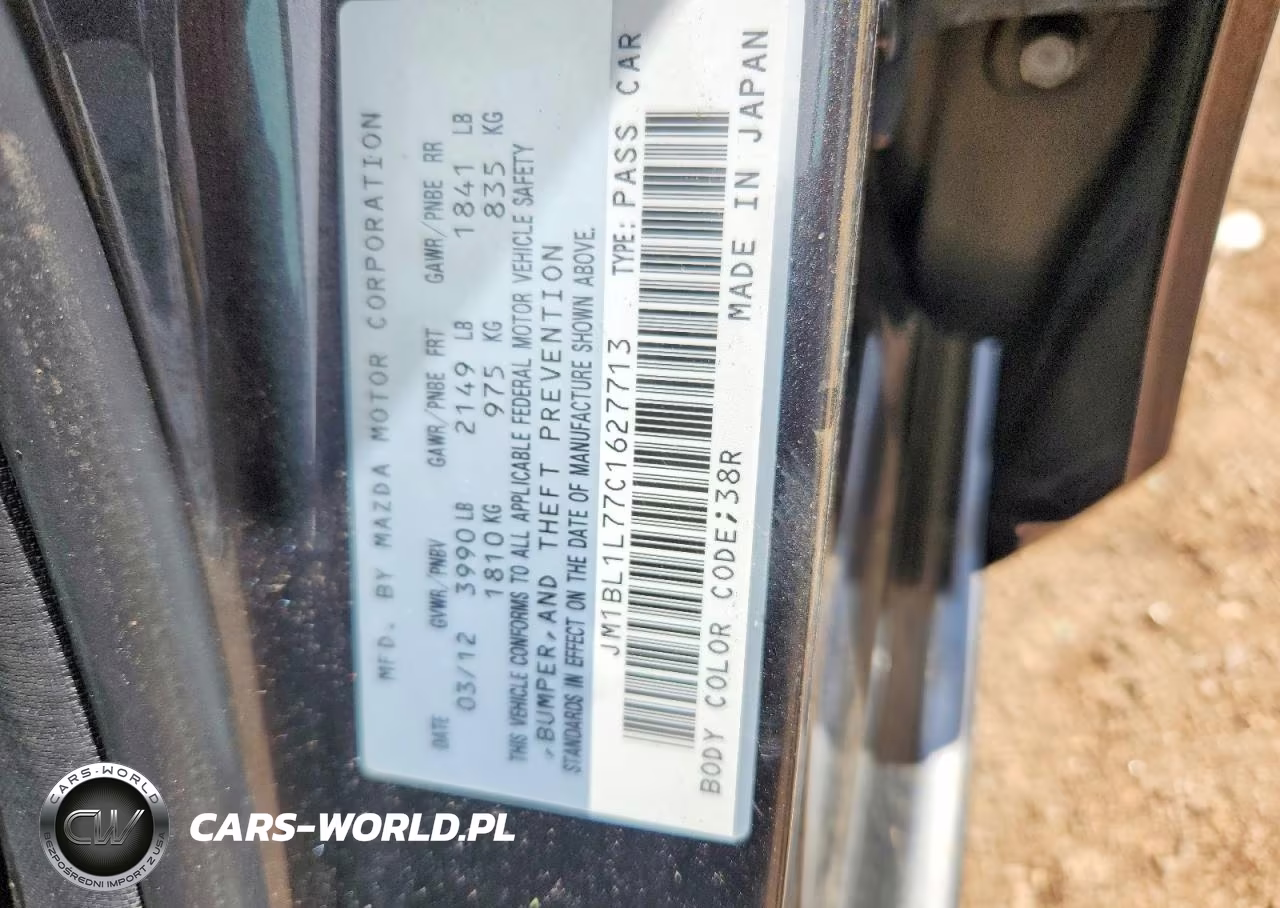2012 Mazda 3 I VIN:JM1BL1L77C1627713 - 12