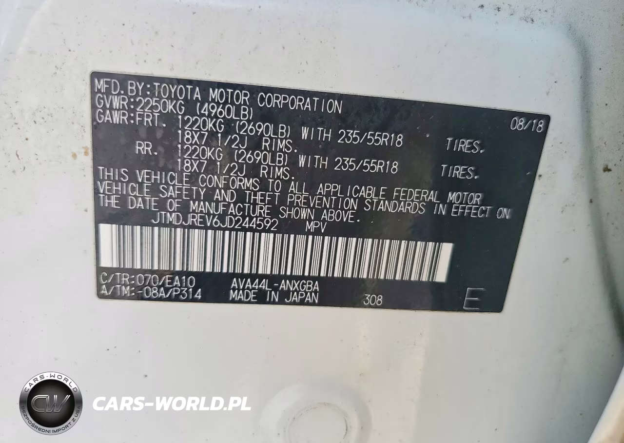 2018 Toyota Rav4 Hv Limited VIN:JTMDJREV6JD244592 - 13