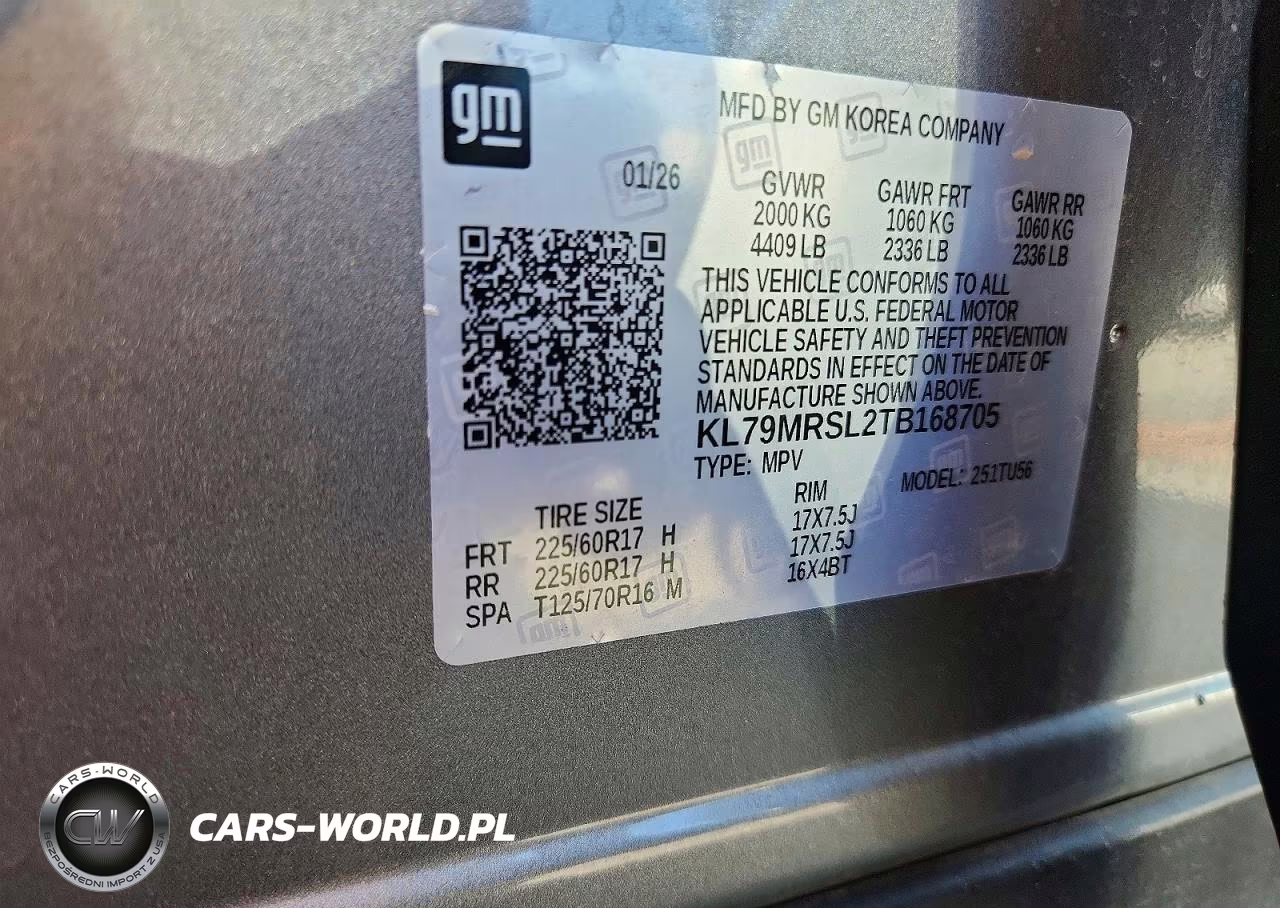 2026 Chevrolet Trailblazer Lt VIN:KL79MRSL2TB168705 - 13