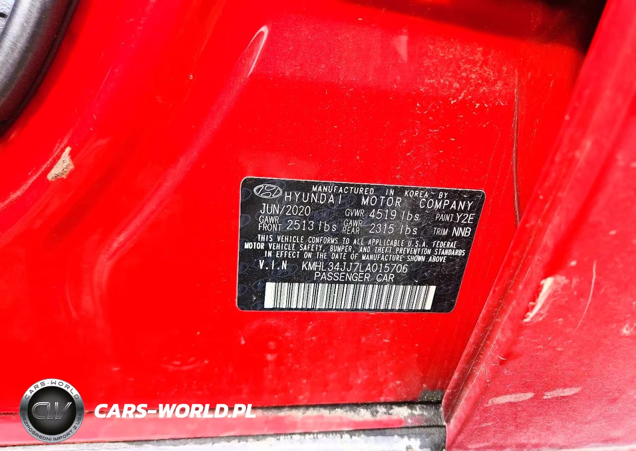 2020 Hyundai Sonata Hybrid Sel VIN:KMHL34JJ7LA015706 - 14