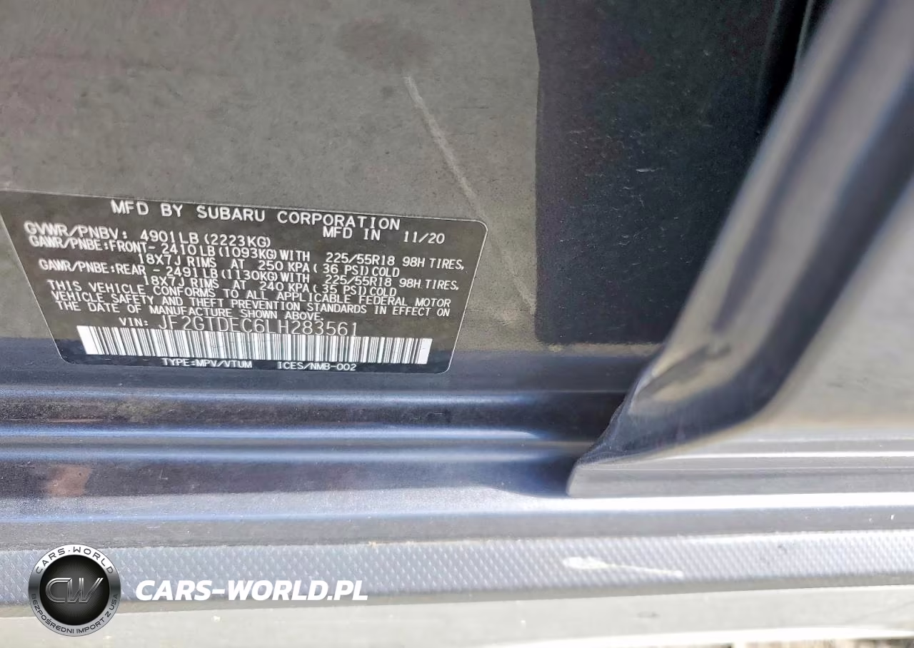 2020 Subaru Crosstrek Premium VIN:JF2GTDEC6LH283561 - 12