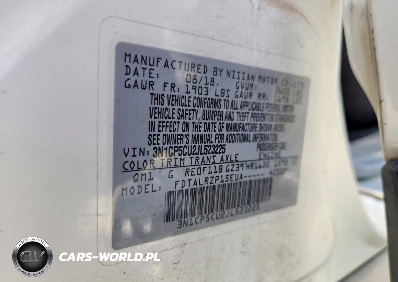 2018 Nissan Kicks S VIN:3N1CP5CU2JL523225 - 13