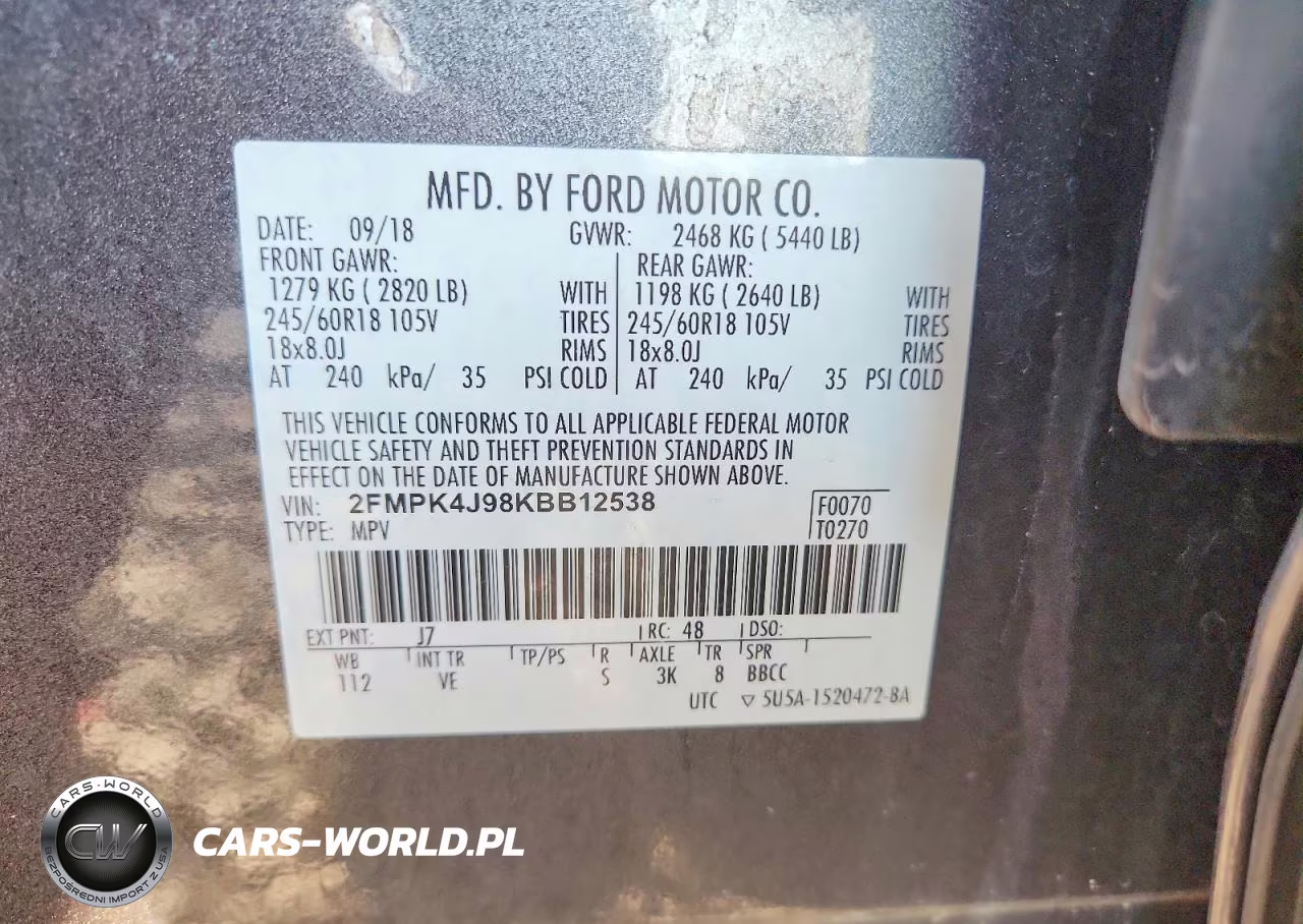 2019 Ford Edge Sel VIN:2FMPK4J98KBB12538 - 13
