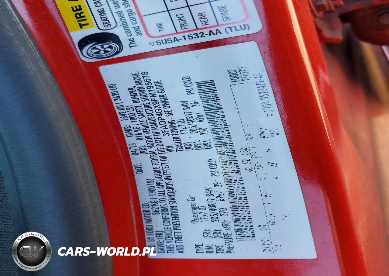 2015 Ford Fiesta St VIN:3FADP4GX9FM195678 - 14
