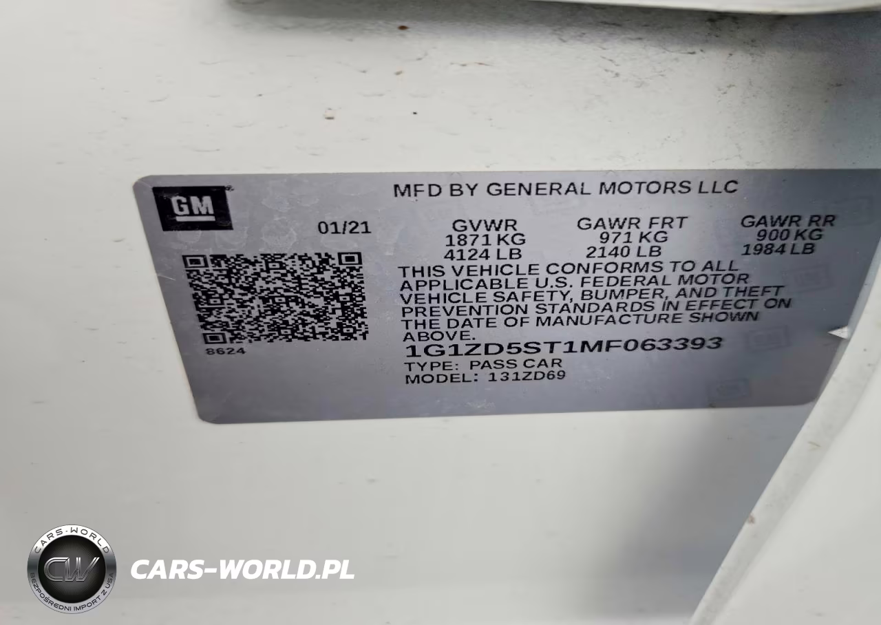 2021 Chevrolet Malibu Lt VIN:1G1ZD5ST1MF063393 - 13