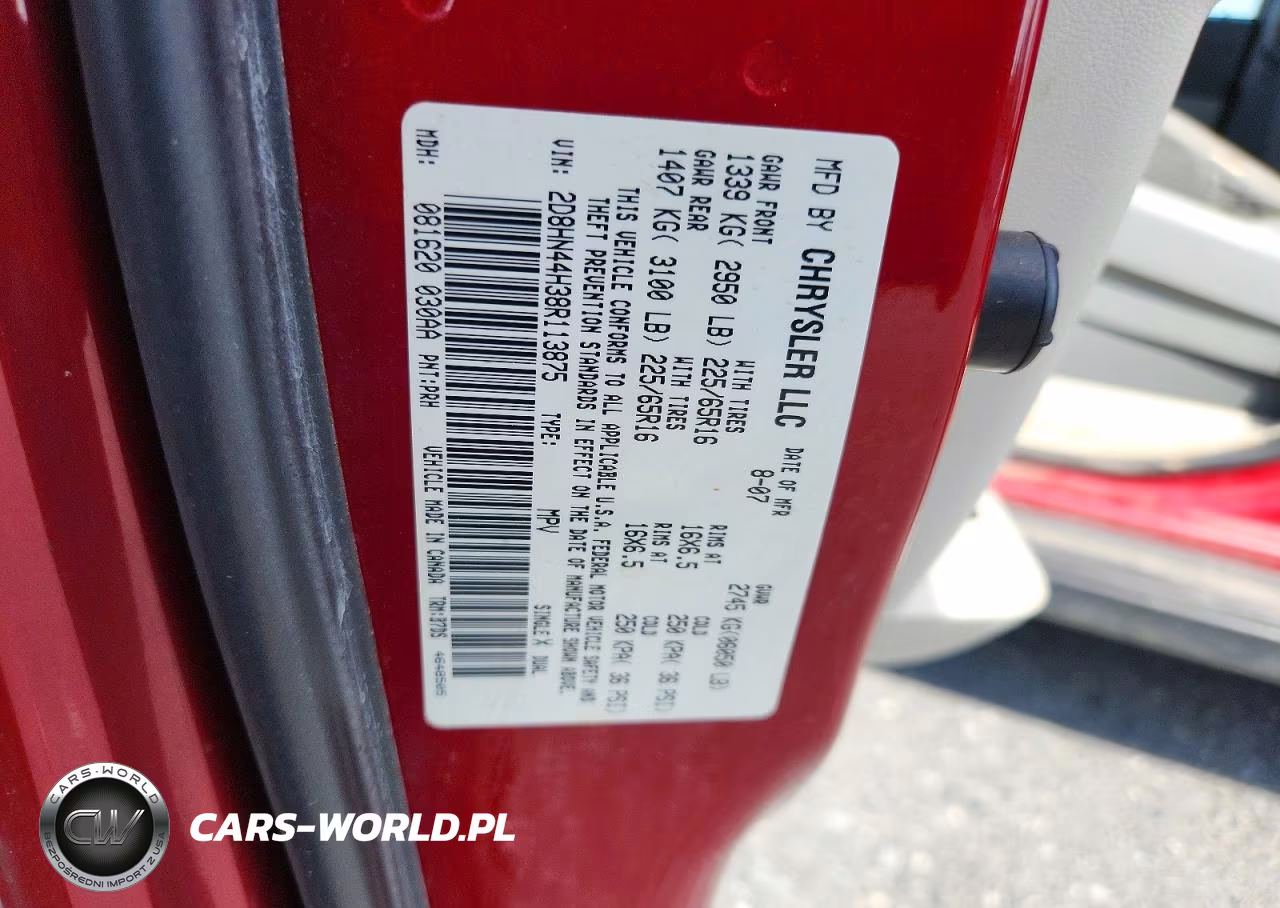2008 Dodge Grand Caravan Se VIN:2D8HN44H38R113875 - 13