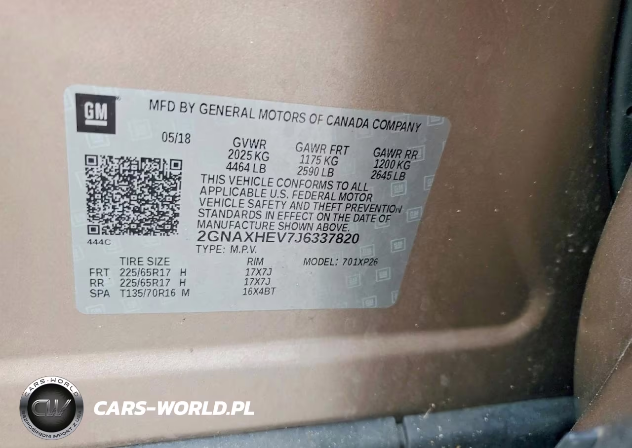 2018 Chevrolet Equinox Ls VIN:2GNAXHEV7J6337820 - 13