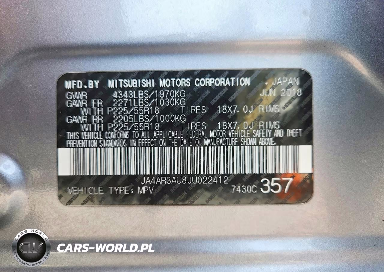 2018 Mitsubishi Outlander Sport Es VIN:JA4AR3AU8JU022412 - 13