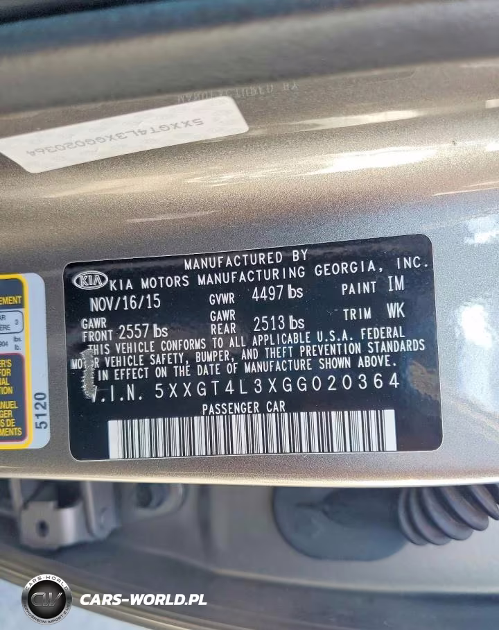 2016 Kia Optima Lx VIN:5XXGT4L3XGG020364 - 12