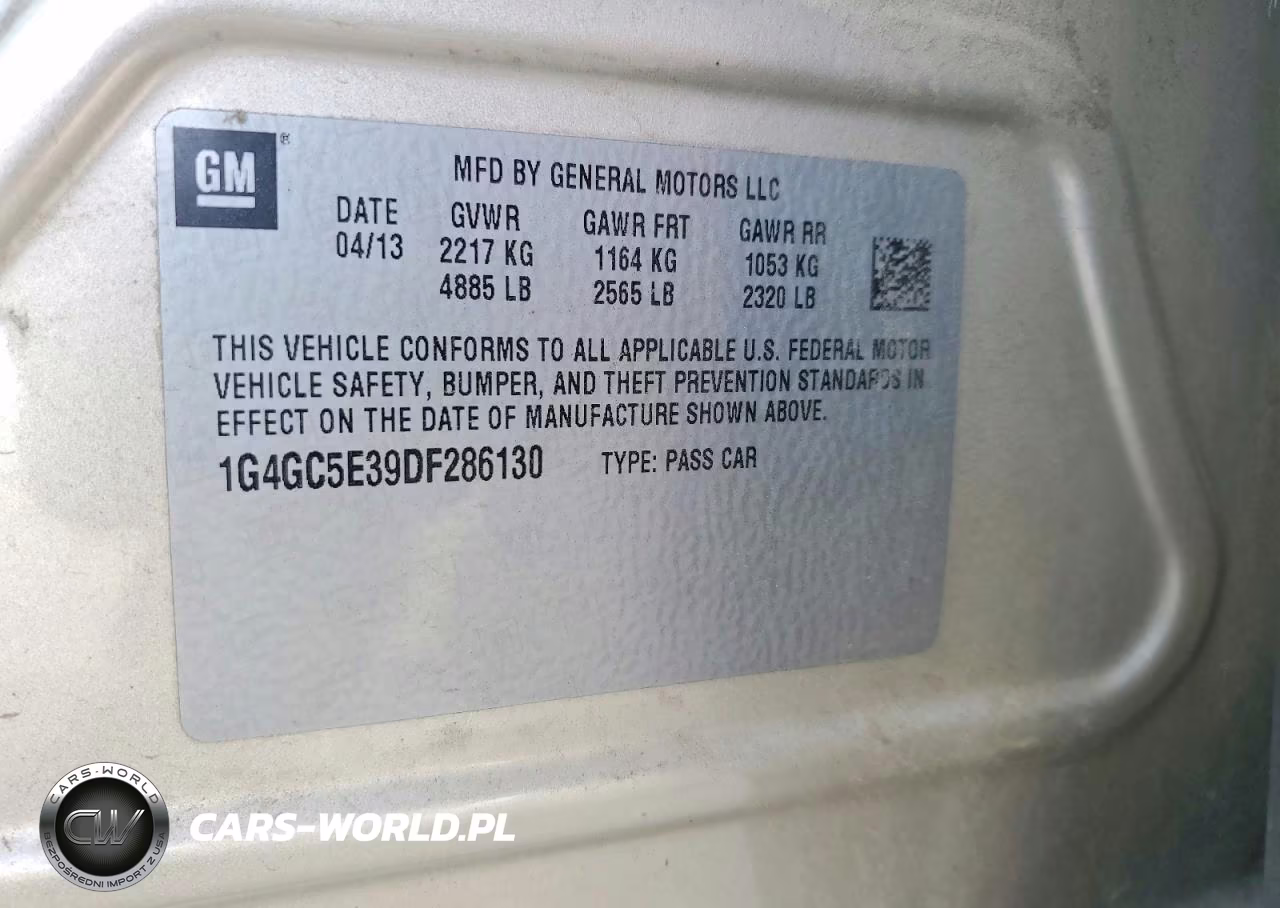 2013 Buick Lacrosse VIN:1G4GC5E39DF286130 - 12