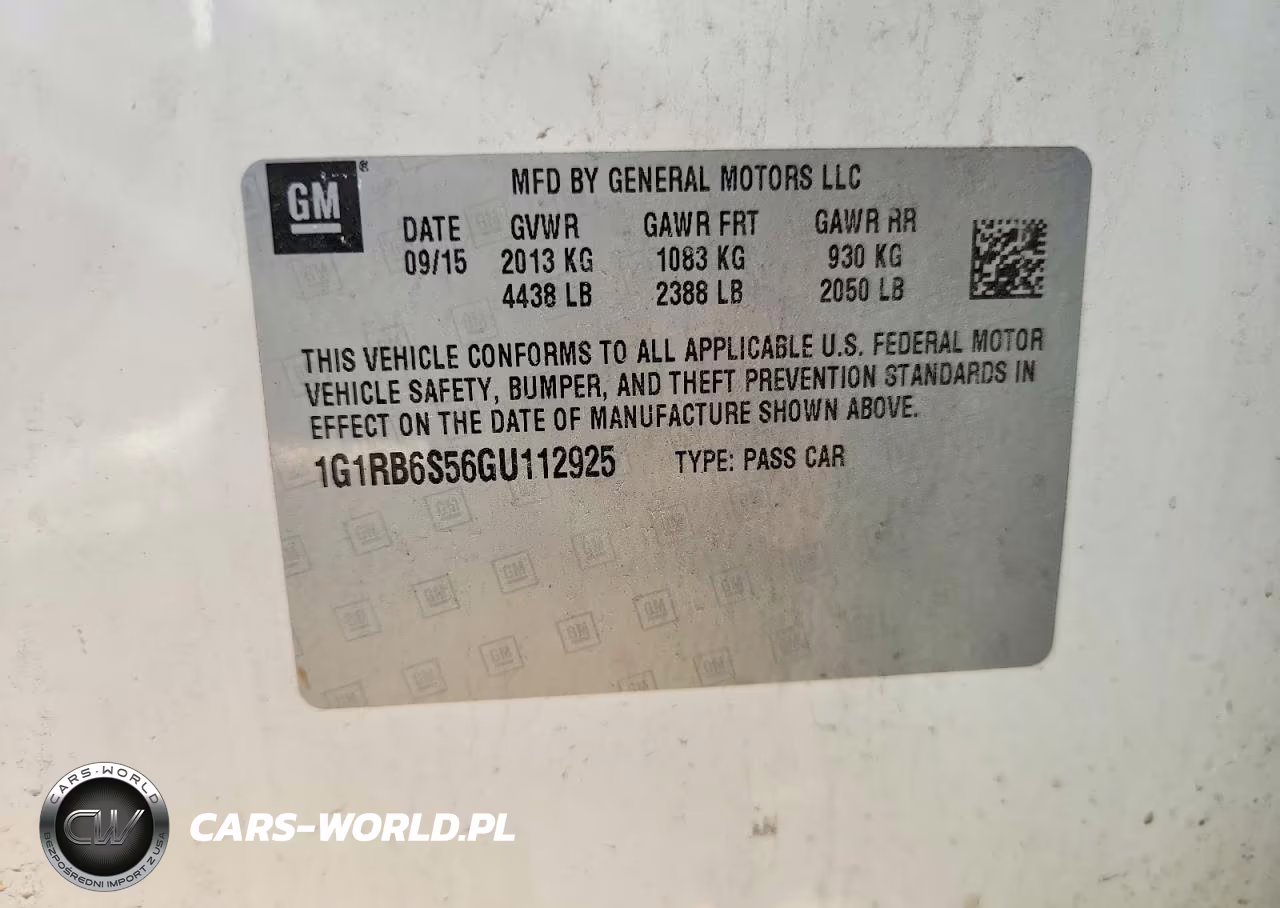 2016 Chevrolet Volt Ltz VIN:1G1RB6S56GU112925 - 12
