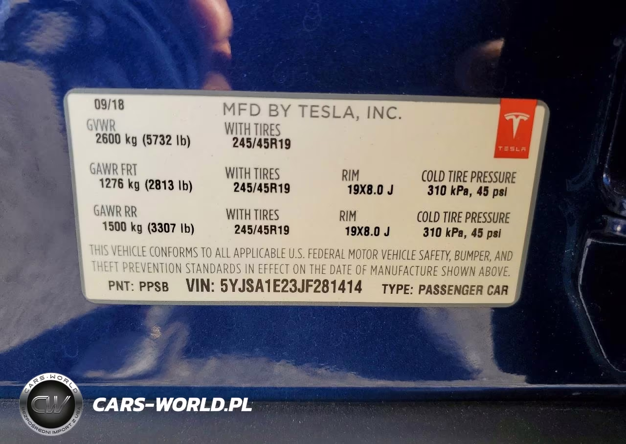 2018 Tesla Model S VIN:5YJSA1E23JF281414 - 12