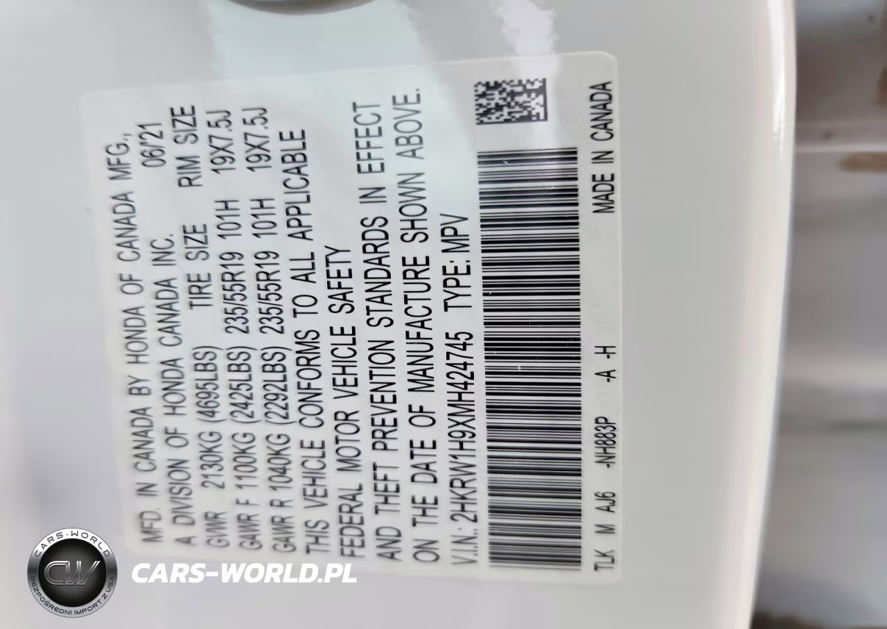2021 Honda Cr-V Touring VIN:2HKRW1H9XMH424745 - 14