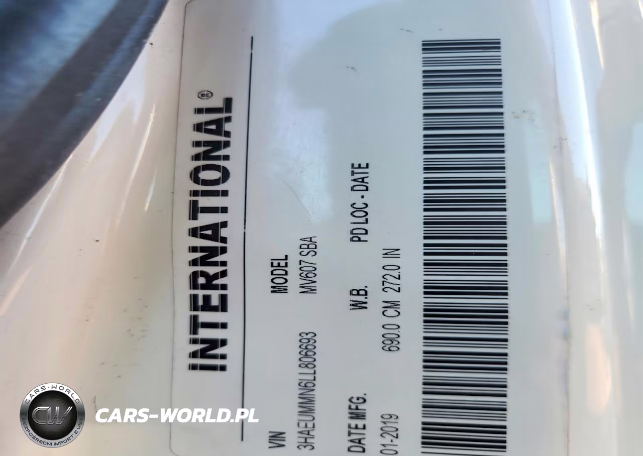 2020 International Mv607 Box Truck VIN:3HAEUMMN6LL806693 - 11