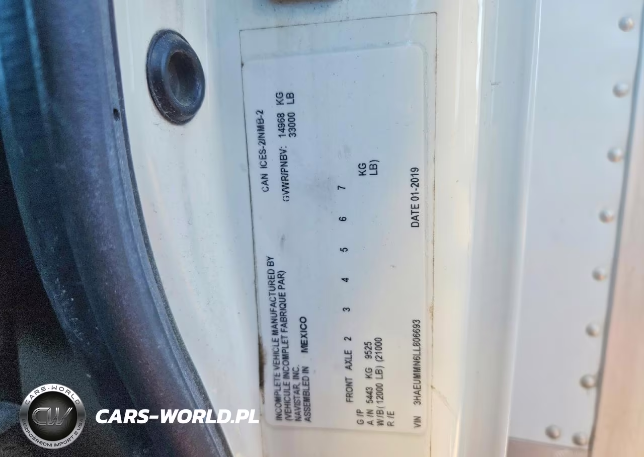 2020 International Mv607 Box Truck VIN:3HAEUMMN6LL806693 - 12