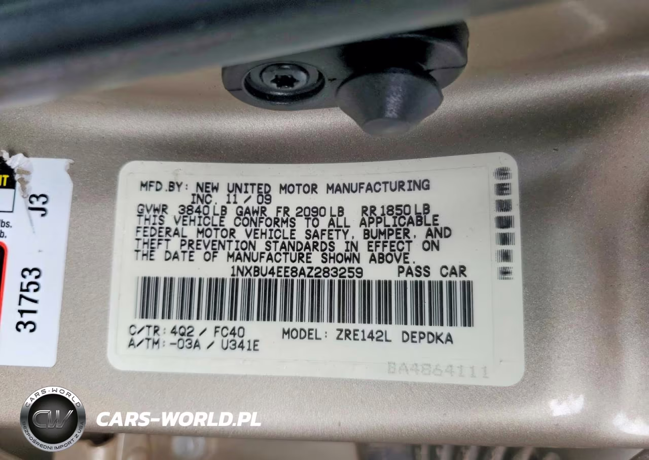 2010 Toyota Corolla Le VIN:1NXBU4EE8AZ283259 - 12