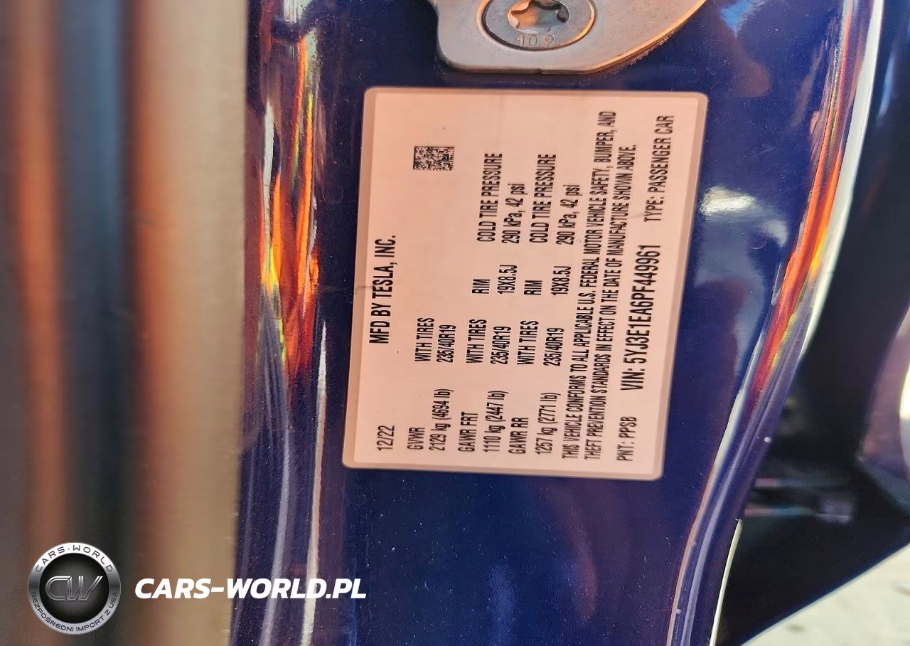 2023 Tesla Model 3 VIN:5YJ3E1EA6PF449961 - 12
