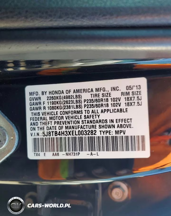 2014 Acura Rdx VIN:5J8TB4H3XEL003282 - 13