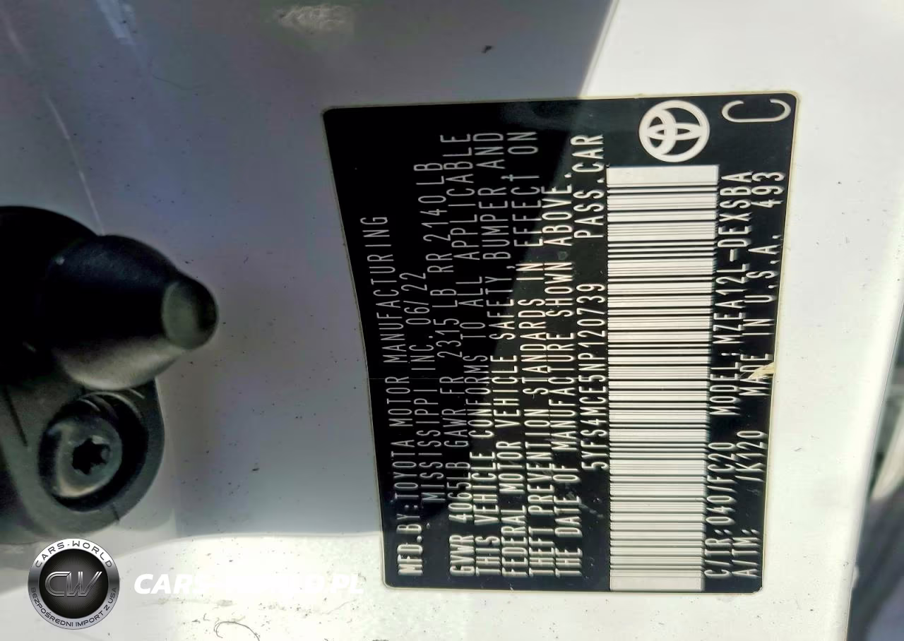 2022 Toyota Corolla Se VIN:5YFS4MCE5NP120739 - 12