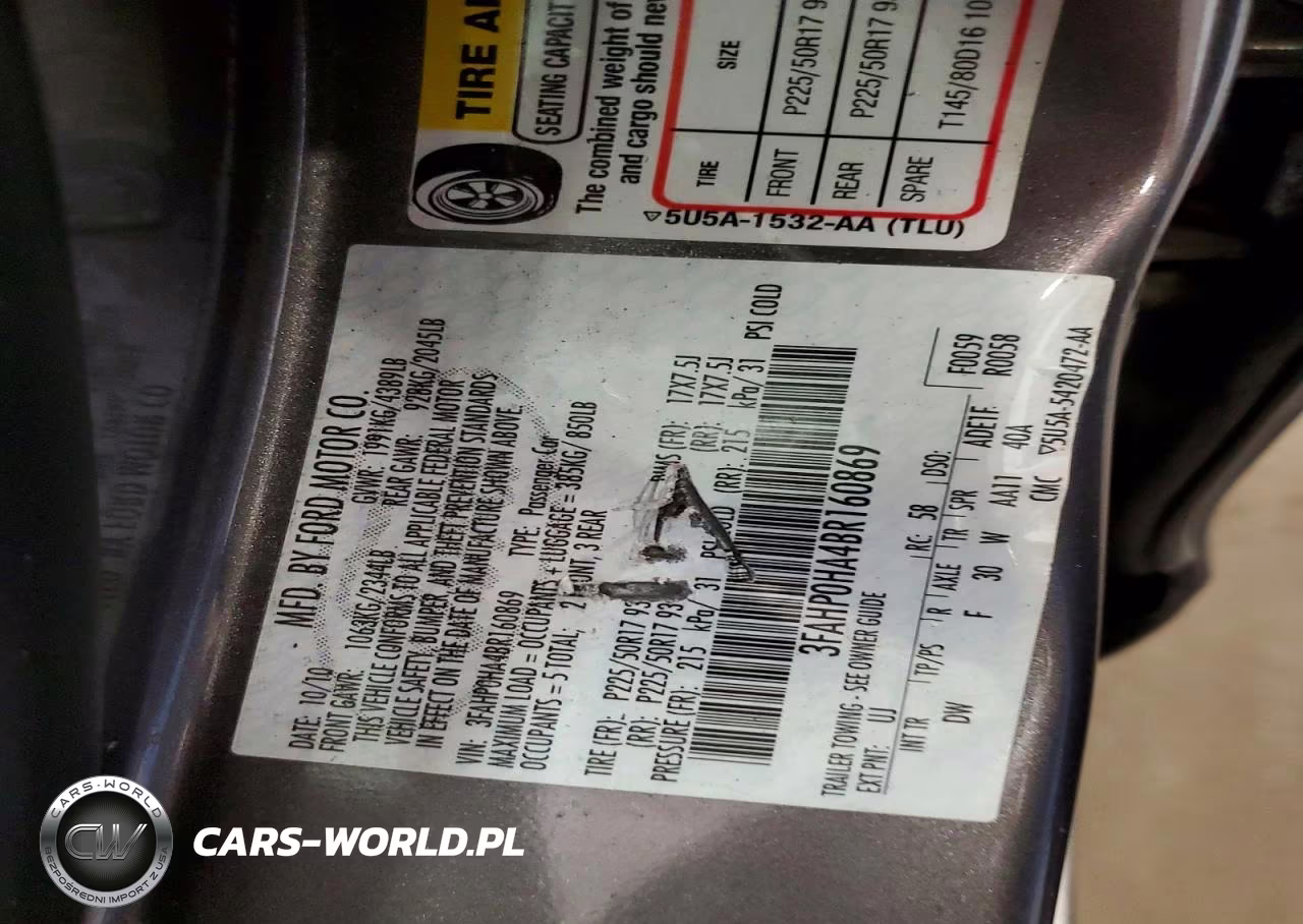 2011 Ford Fusion Se VIN:3FAHP0HA4BR160869 - 12