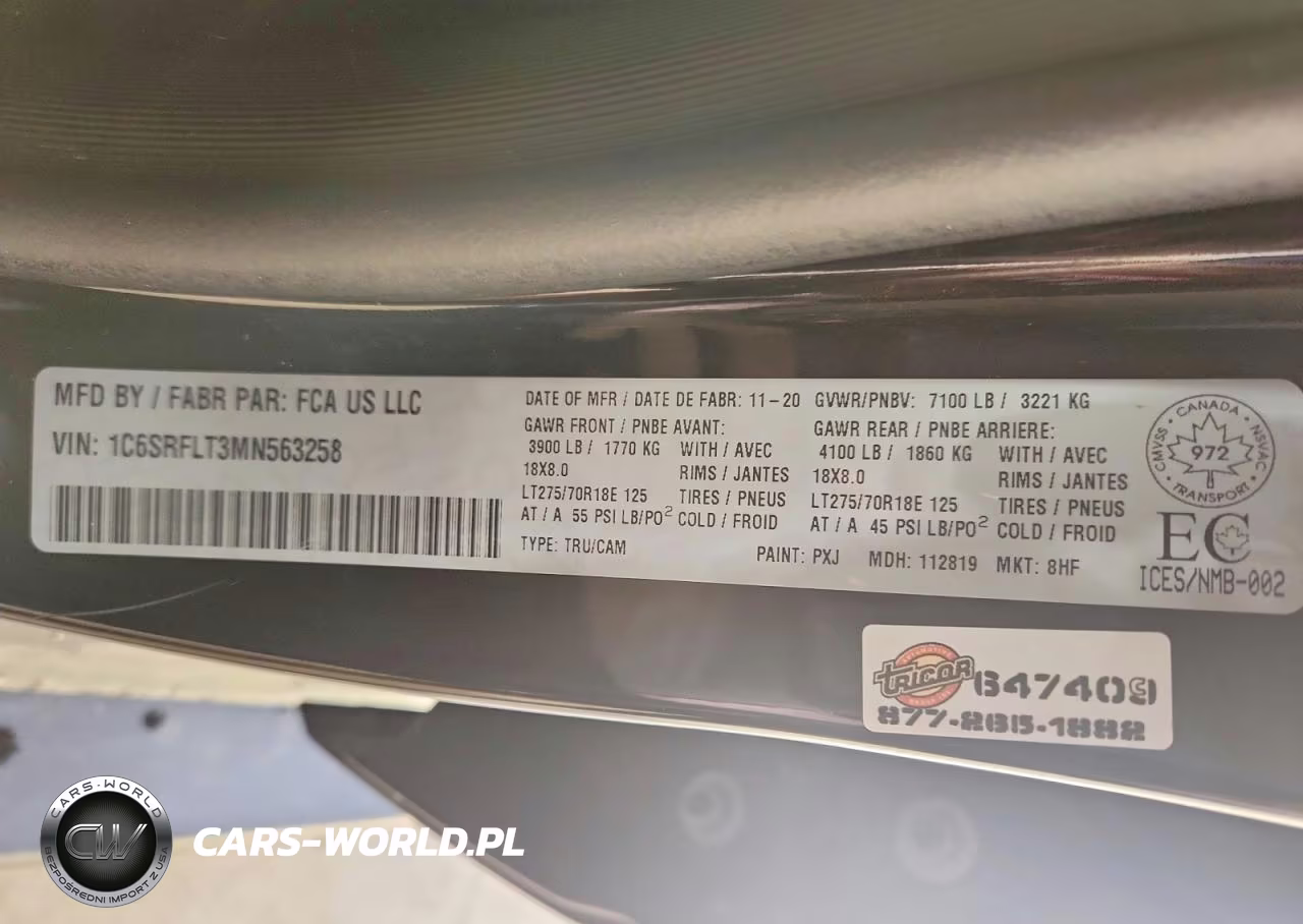 2021 Ram 1500 Rebel VIN:1C6SRFLT3MN563258 - 12