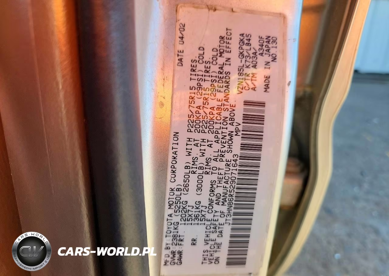 2002 Toyota 4Runner Sr5 VIN:JT3HN86R529071643 - 13