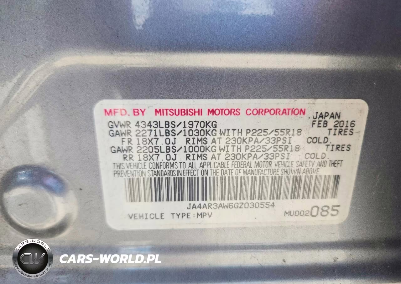 2016 Mitsubishi Outlander Sport Es VIN:JA4AR3AW6GZ030554 - 13