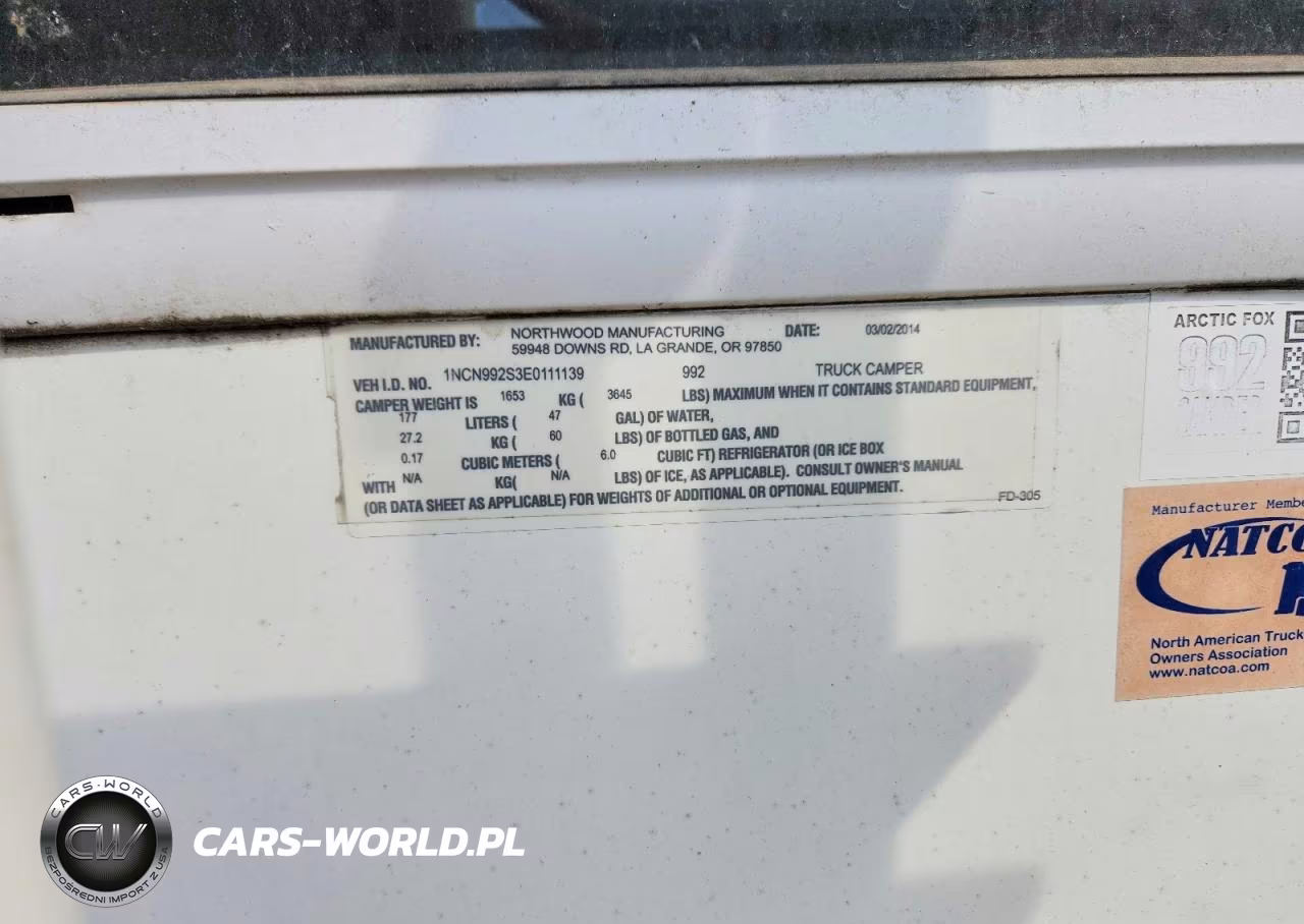 2014 Northwood Arctic Fox Slide-In Camper VIN:1NCN992S3E0111139 - 10