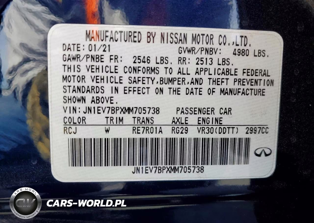2021 Infiniti Q50 Luxe VIN:JN1EV7BPXMM705738 - 12