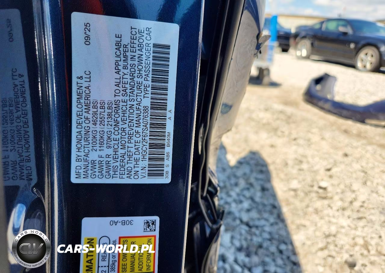 2025 Honda Accord Hybrid Exl VIN:1HGCY2F67SA076388 - 13