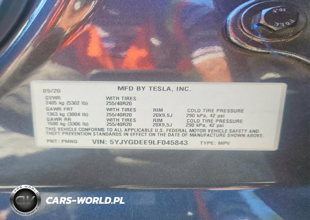 2020 Tesla Model Y VIN:5YJYGDEE9LF045843 - 12