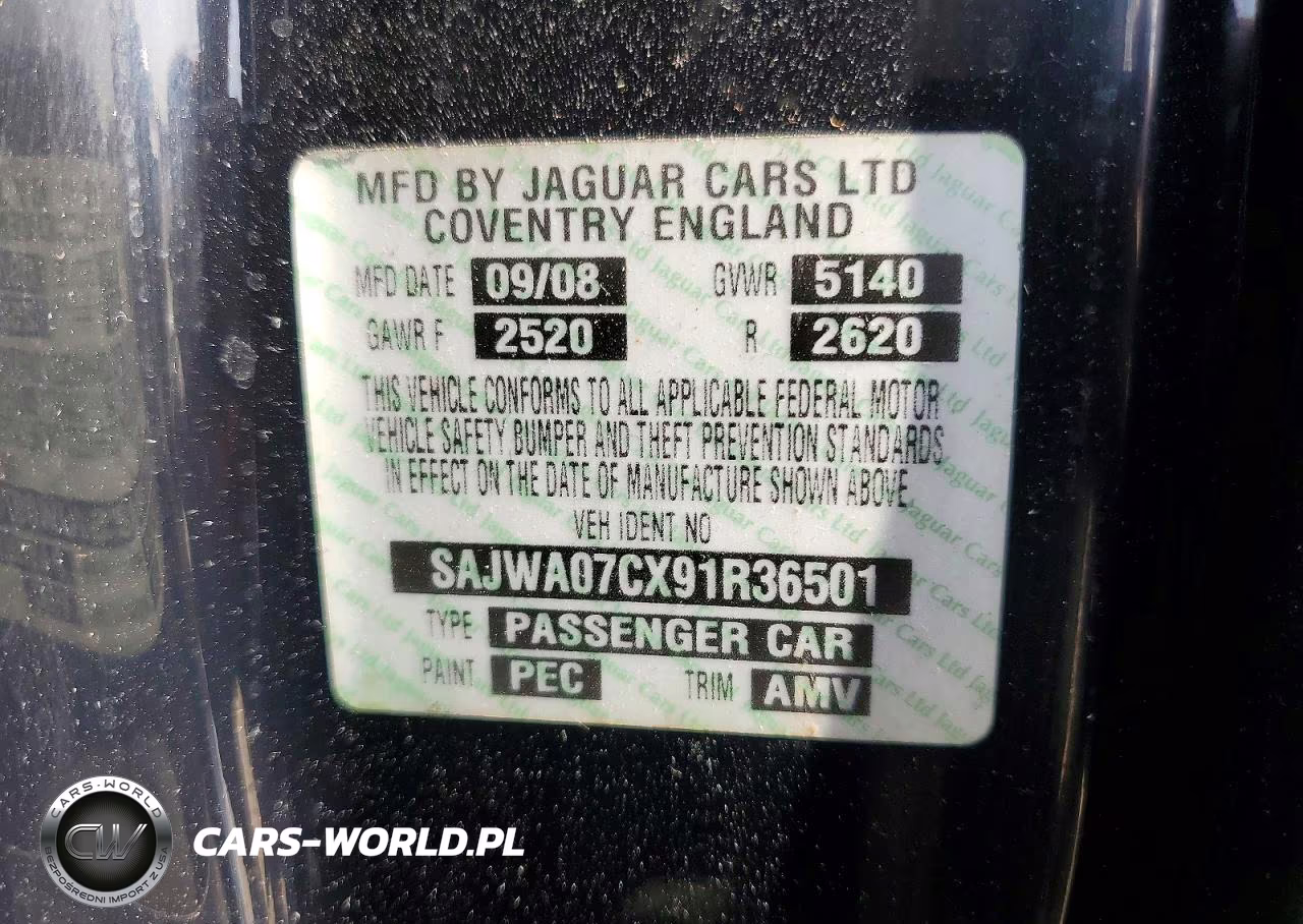 2009 Jaguar Xf Supercharged VIN:SAJWA07CX91R36501 - 12