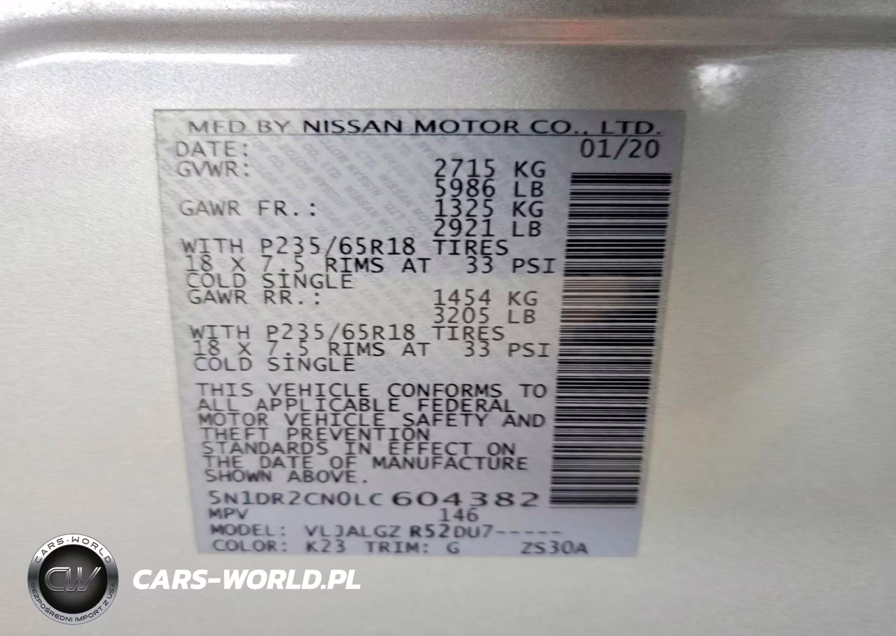 2020 Nissan Pathfinder Sl VIN:5N1DR2CN0LC604382 - 12