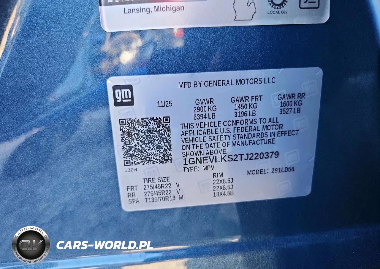2026 Chevrolet Traverse Rs VIN:1GNEVLKS2TJ220379 - 13