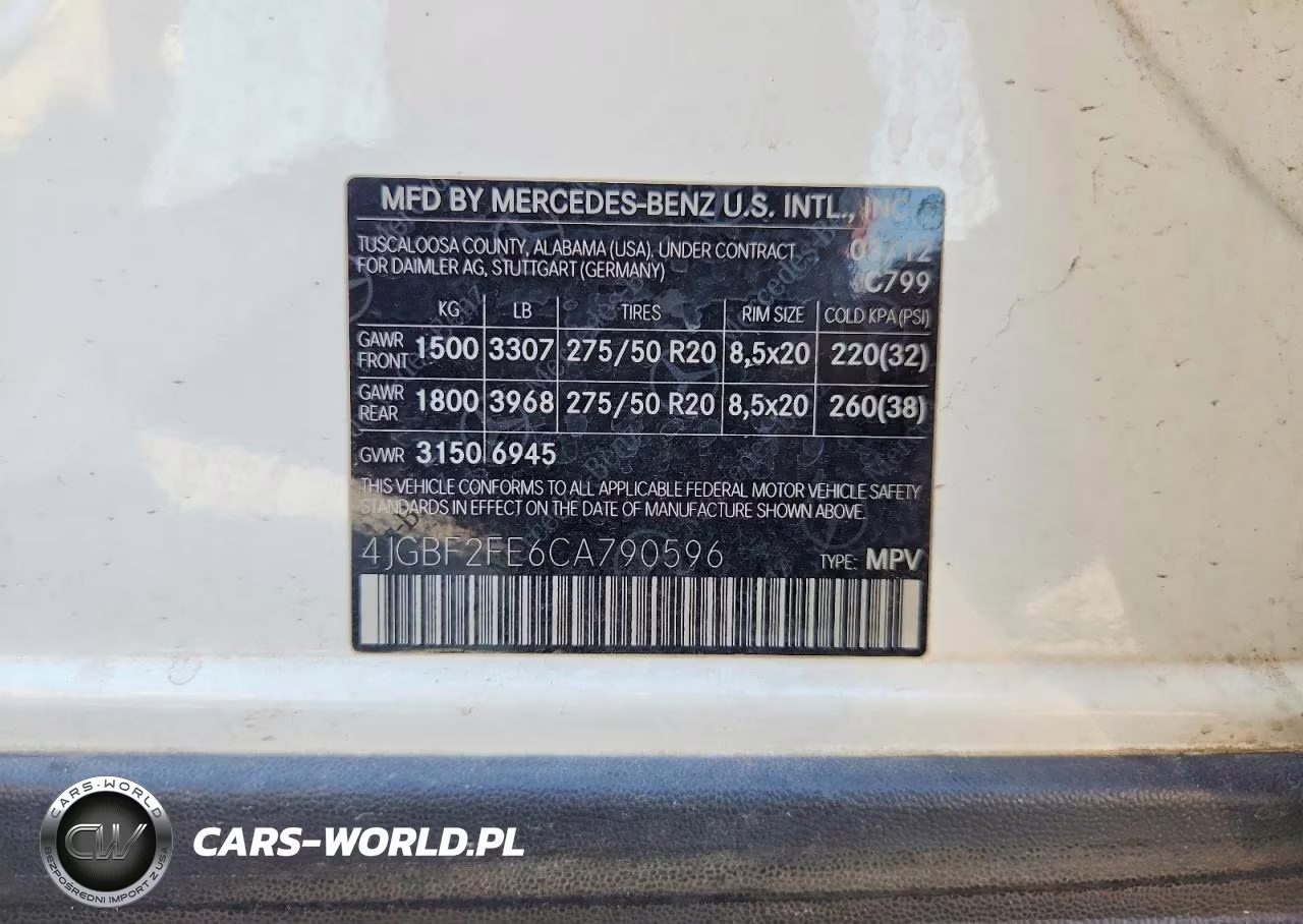 2012 Mercedes-Benz Gl 350 Bluetec VIN:4JGBF2FE6CA790596 - 12